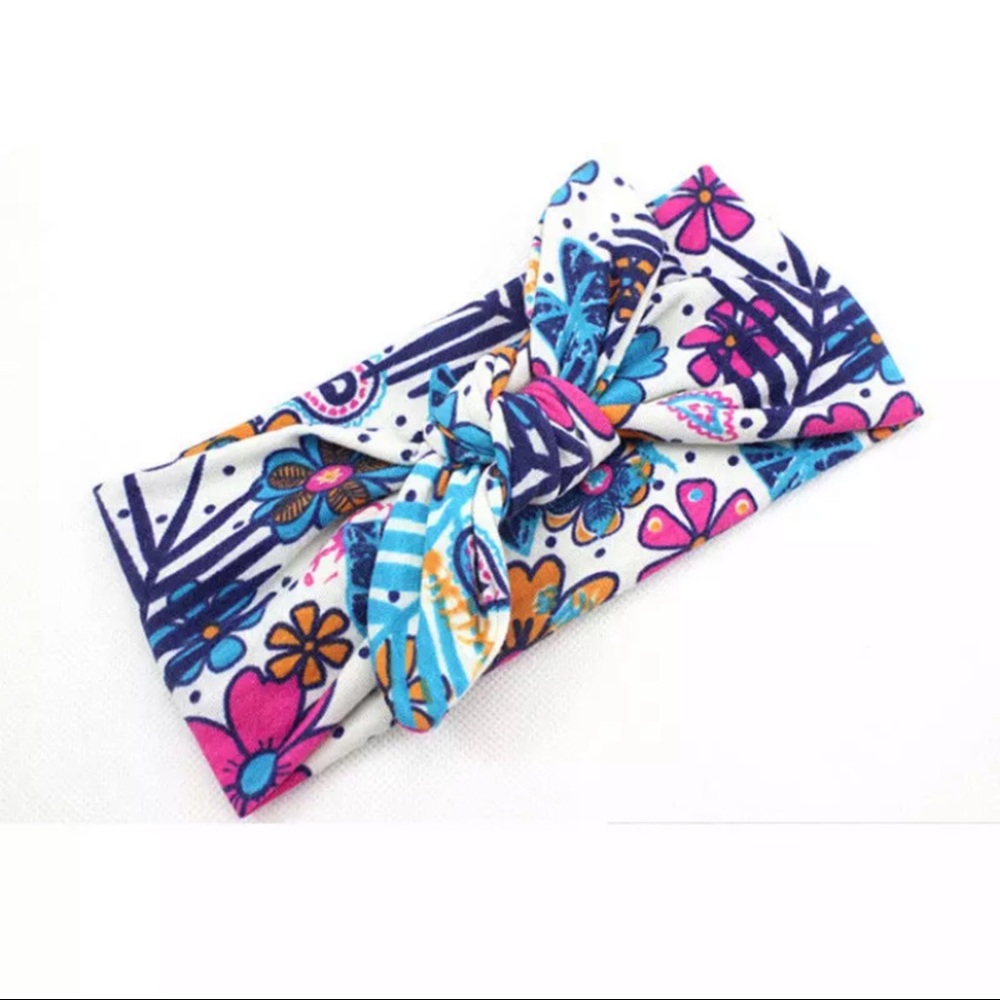🌸BUNDLE🌸 of 5 Baby Toddler Knotted Headband - Picture 5 of 7